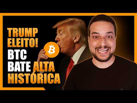 TRUMP ELEITO! BTC BATE ALTA HISTÓRICA E MIRA OS 100K 🎯