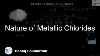 Nature of Metallic Chlorides