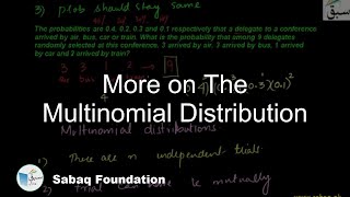 More on The Multinomial Distribution