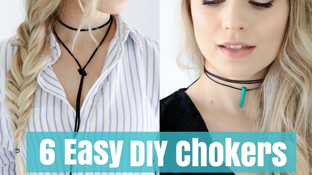 6 Crazy Easy DIY Chokers Tutorial