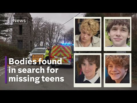 Four bodies found in search for missing teenagers in North Wales