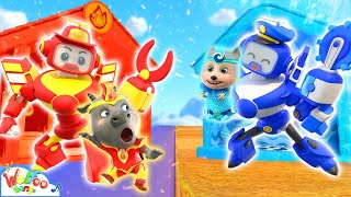 First Day at Water Park ? 🔥Fire of Water Family Song💦 Nursery Rhymes & Wolfoo Kids Songs