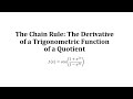 Calculus Derivatives and Rules