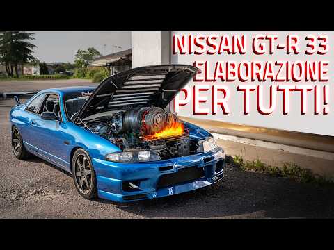 NISSAN SKYLINE R33 GTST BIG SINGLE TURBO CON MOTORE NUOVO! PRIMA PROVA E COME FARE IL RODAGGIO!