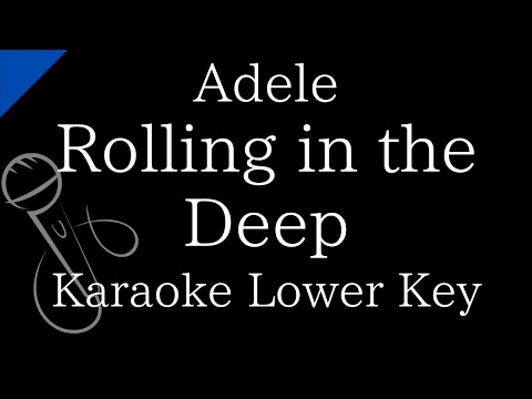 【Karaoke Instrumental】Rolling in the Deep / Adele【Lower Key】