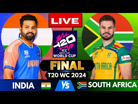 🔴 Live: India vs South Africa T20 World Cup Final Match Score | Live Cricket Match Today IND vs SA