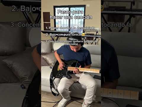 ¿Comó hacer una canción rápido? #fyp #guitar #bass #tutorial #espejosrotos