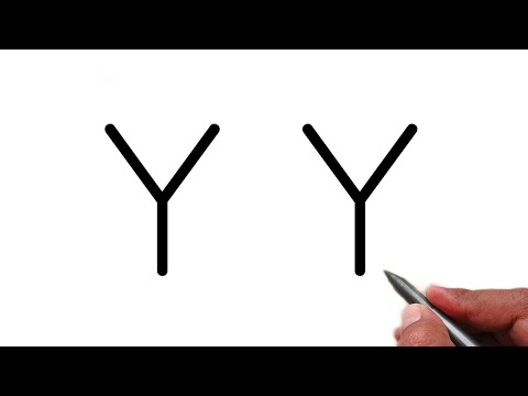 How to draw glass from letter Y | Easy glass drawing for beginners | Letter drawing