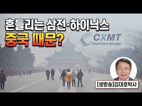 메모리 끝내 역전?  CXMT-YMTC 중국 반도체 역습 #김대호 박사 #삼성전자 #SK하닉 #창신#양쯔