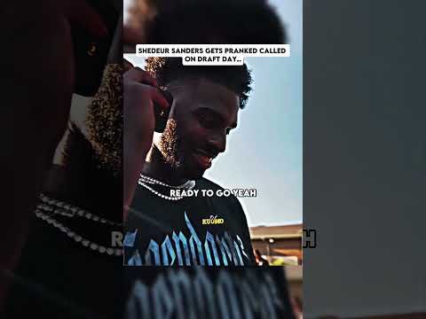 Shedeur Sanders Got Pranked called on Draft Day ☠️🥲 #shorts #nfl