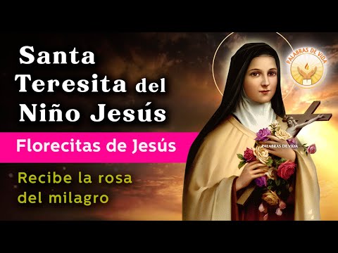 ORACION a SANTA TERESITA DEL NIÑO JESUS 🌹 Florecitas de Jesus recibe la rosa del milagro