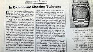 Storm Chasing Notoriety and Memories in the 1980's with Gene Moore