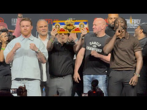 CANELO-CRAWFORD FULL LAS VEGAS PRESS CONFERENCE & FACE-OFF