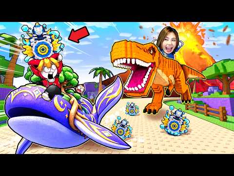 ขี่สัตว์แย่งไข่หายากกับเพื่อน สถานะสัตว์ขี่ติดไฟ | Steal An Egg Roblox