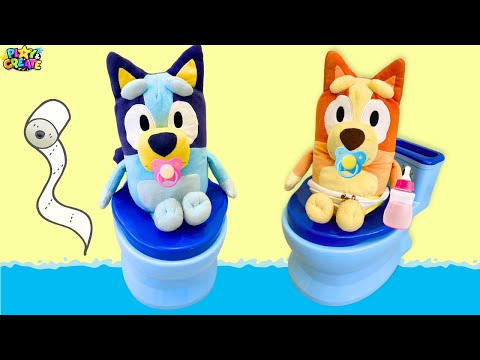 Bluey & Bingo Potty Training! Bluey Baby Toy Adventures!