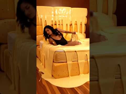 Sleeping on a Giant Cheese Bed ASMR #asmr #asmrvideo #asmrsounds