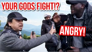 Your Gods Fight!? Angry? Mansur Vs Excited Christian | Speakers Corner | Hyde Park