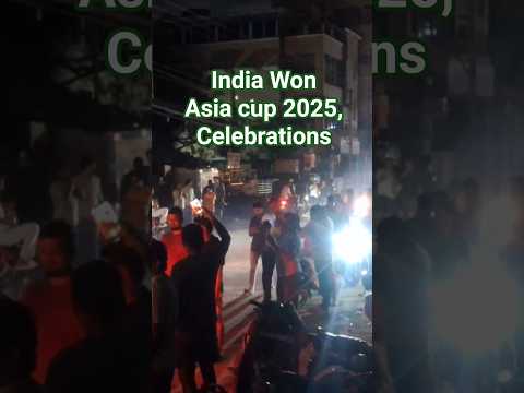 Hyderabad Erupts 🇮🇳  india Beats Pakistan in Asia Cup 2025 Final #indvspak #asiacup #indiavspakistan