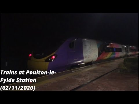 *Pride Pendolino* Trains at Poulton-le-Fylde Station (02/11/2020)
