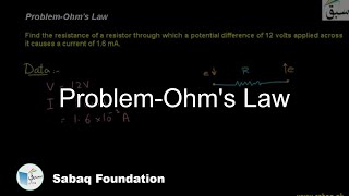 Problem-Ohm's Law