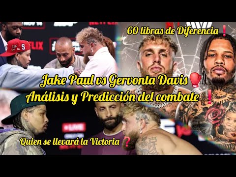 Análisis y Predicción: Jake Paul vs Gervonta Davis🥊Quien se llevará la Victoria❓️