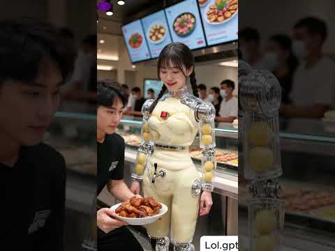 Delicious Mashed Potato Dispenser Robot #futuristic #robot #technology #humanoid #mashedpotato #AI