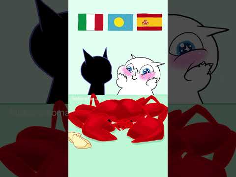 Best of Seafood🦑🦀🐚 MUKBANG ANIMATION of Mokomokoma #shorts