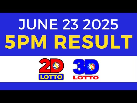 5pm Lotto Result Today Swertres Ez2 PCSO June 23 2025