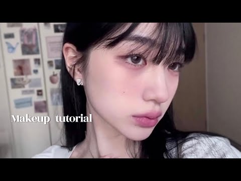 데일리 메이크업 튜토리얼🌷 | 여름 쿨 뮤트,속쌍 메이크업