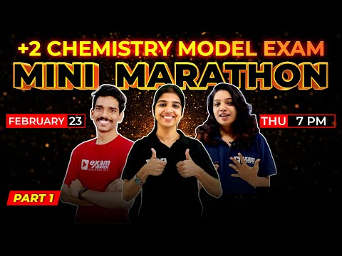 PLUS TWO CHEMISTRY  | MINI MARATHON LIVE PART 1| EXAM WINNER