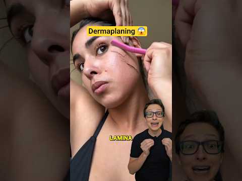 Dermaplaning 😱#medicina #medico #enfermagem #dermatologia #estetica Limpeza de Pele em Casa