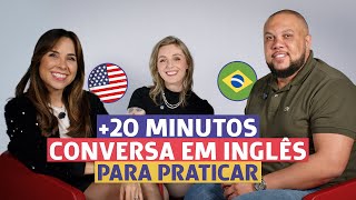 20 minutos de CONVERSAÇÃO EM INGLÊS para brasileiros | Diálogos para iniciantes