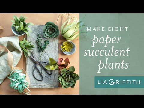 How to Make Succulents with Cardstock Paper