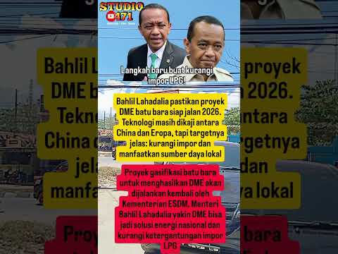 2026, Indonesia Mulai Pakai Gas DME Gantikan LPG!#bahlillahadalia #lpg #energi