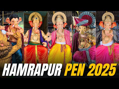 2025 Hamrapur Pen Ganpati Workshop | Best Murti by Sarthak Arts, Karan Arts & Nisarg Kala Kendra.