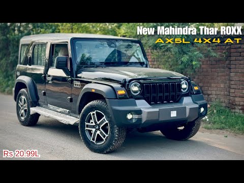 New Mahindra Thar ROXX 2024 🔥 2nd Top 4x4 Model - Diesel Automatic AX5L | Rs 20.99L - Review!