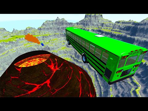 TOP 100 Open Bridge Jumping Car Crashes Final Part - BeamNG Drive | BeamNG-Destruction