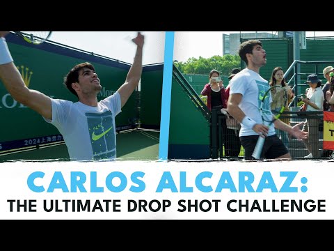 Carlos Alcaraz Attempts The ULTIMATE Drop Shot Challenge 👀