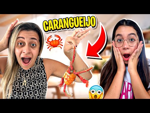 UM CARANGUEIJO MORDEU O DEU DA MAMÃE ! Dia a Dia com Amanda