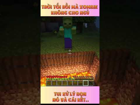Tối rồi mà zombie mở tiệc làm không ngủ được, xử lý bọn nó và cái kết!!  #moments #minecraft #đềxuất