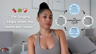 how I ended the binge eating cycle ❤️‍🩹 body image, food guilt, self sabotage, redefining health 🥗