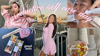 productive self care day vlog 𐙚♡