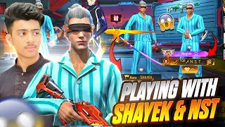 SHAYEK AND NS TWINS এর সাথে CS RANK PUSH 😨💥 - কি যে বিপদে পরলাম PUSH দিতে গিয়ে - #freefire  #ff