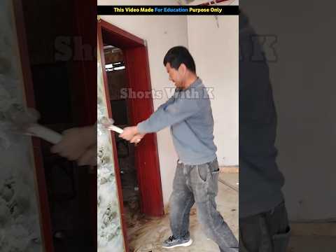 Why is this worker breaking the furniture of the house? #shortsvideo