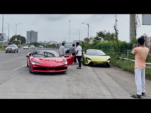 Supercars Of Mumbai, India 2024 | Ferrari SF90 Spyder, McLaren Artura, Porsche 992 GT3 RS...