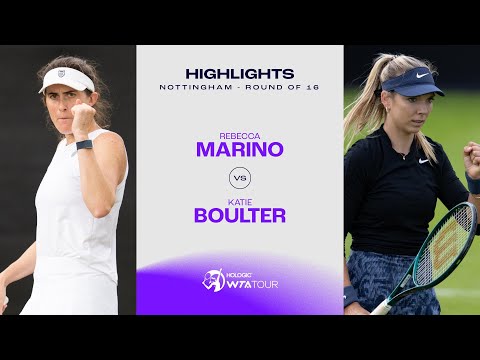 Rebecca Marino vs. Katie Boulter | 2024 Nottingham Round of 16 | WTA Match Highlights