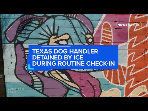YouTube video thumbnail: Texas Dog Handler Detained by ICE During Routine Check-in