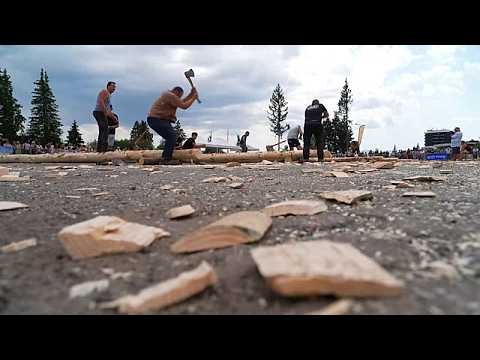 France’s oldest lumberjack contest puts axe skills to the test
