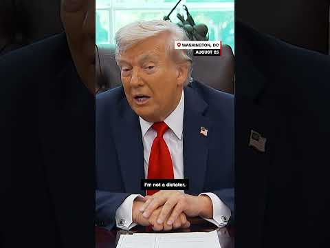 Trump says many people might like a dictator