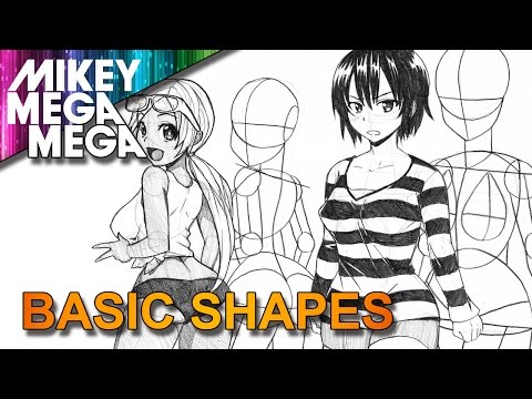 How To Draw Sexy Anime Girls From Basic Shapes - REAL...